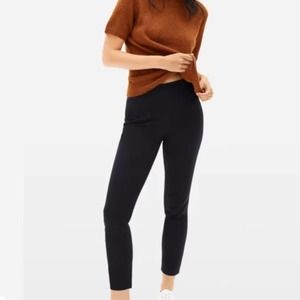 Everlane Side-Zip High Waisted Stretch Cotton Ankle Pant Minimalist Women's 8
